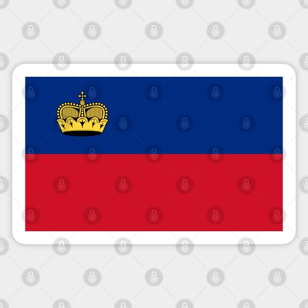 Flag of Liechtenstein Sticker by COUNTRY FLAGS